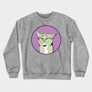 Mischievous Cat Crewneck Sweatshirt